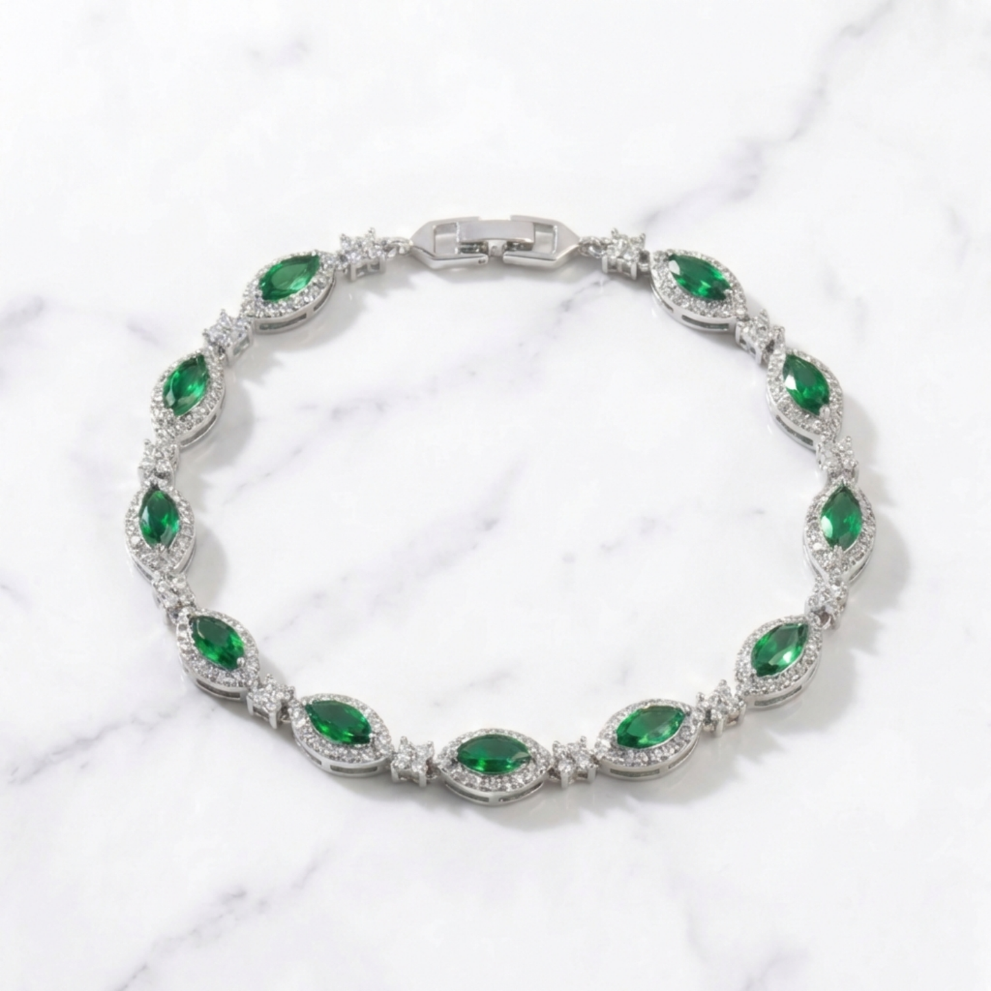 Snakes Eye Bracelet - Green