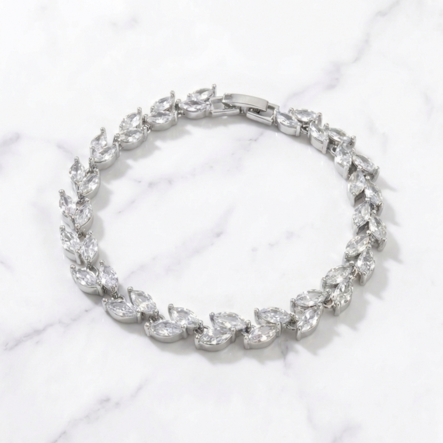 Crystal Leaf - Silver