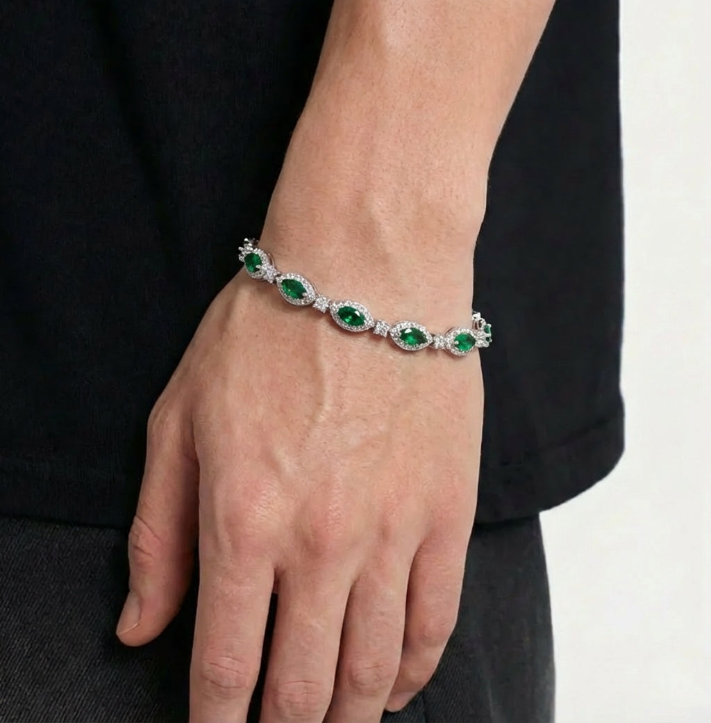 Snakes Eye Bracelet - Green