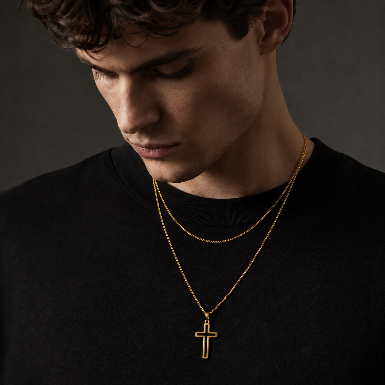 PLNDSKI Cross Necklace v4.0 -Gold
