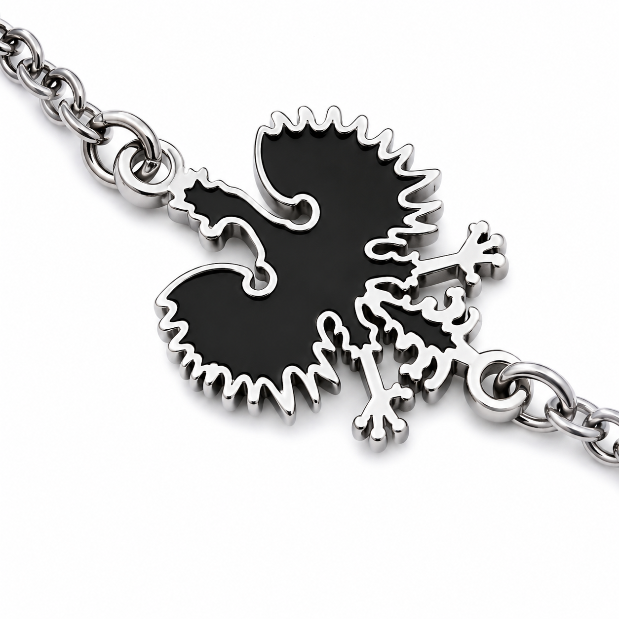 Poland Quartz Bracelet - Silver/Black