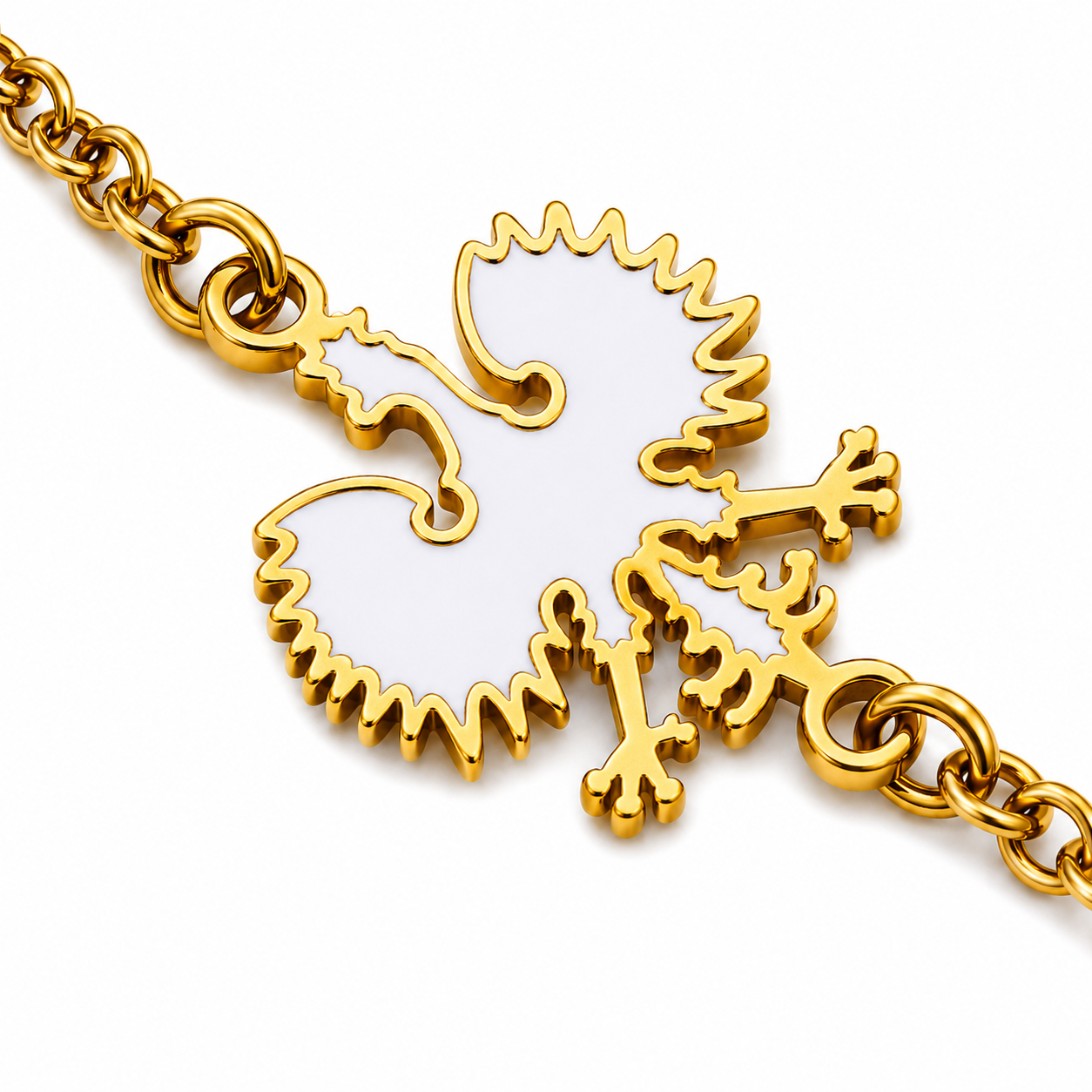 Poland Quartz Bracelet - Gold/White