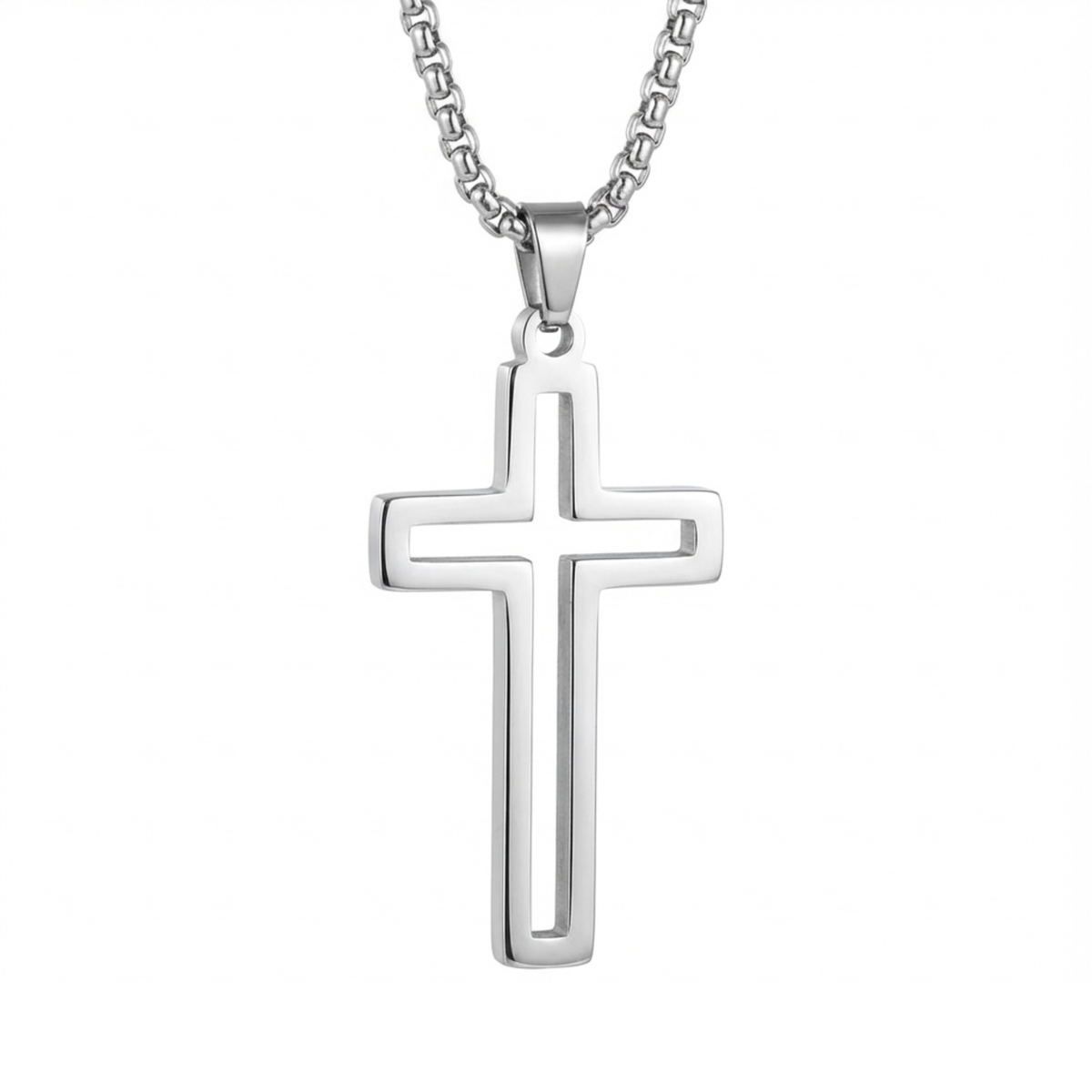 PLNDSKI Cross Necklace v4.0 - Silver