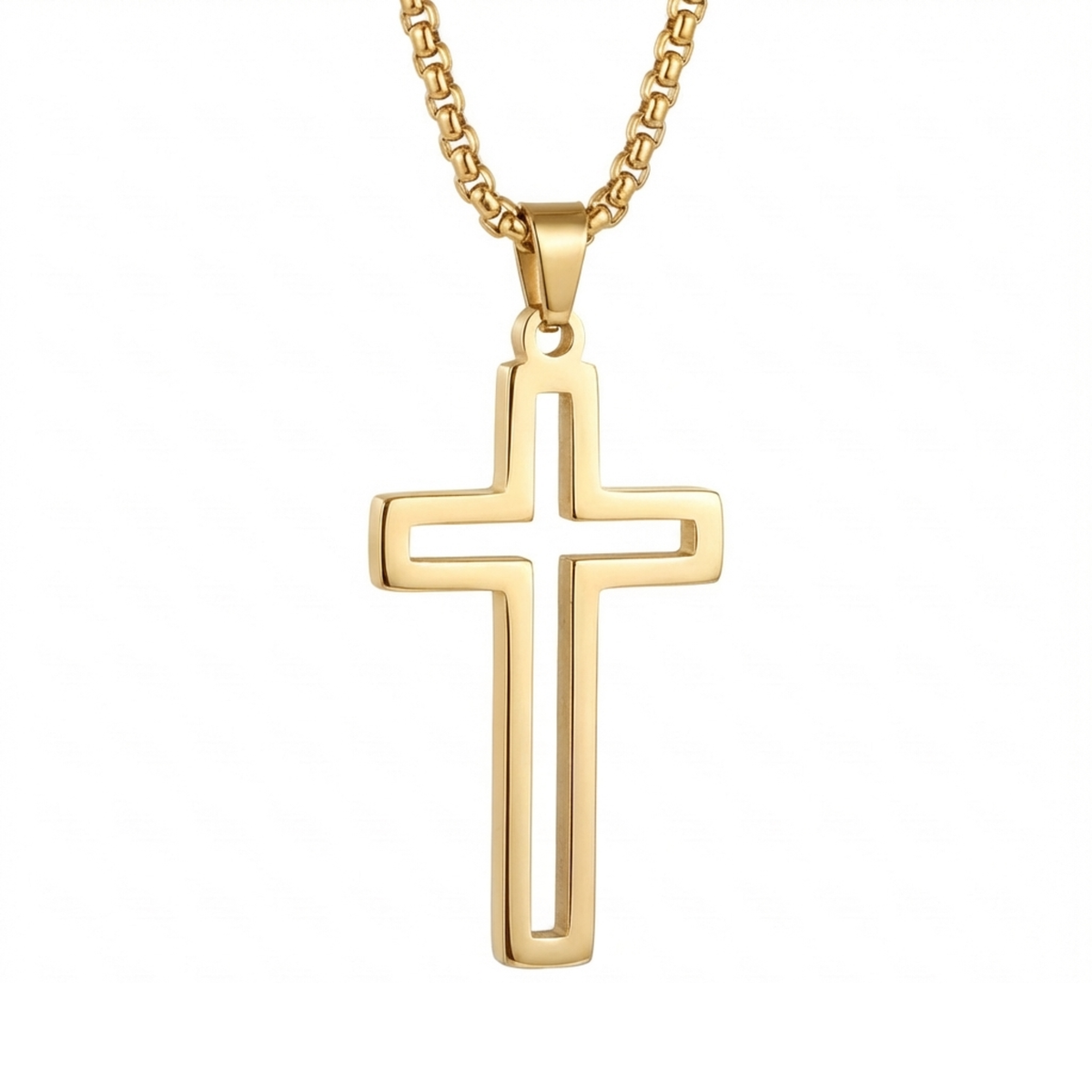 PLNDSKI Cross Necklace v4.0 -Gold