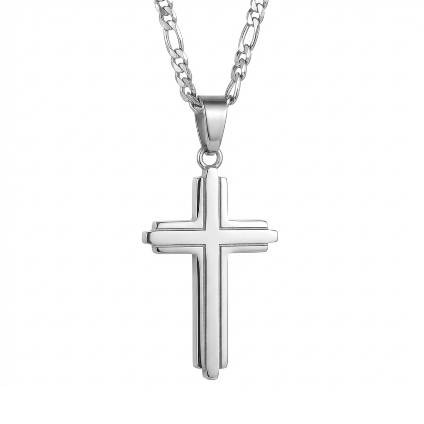 PLNDSKI Cross Necklace v2.0 - Silver