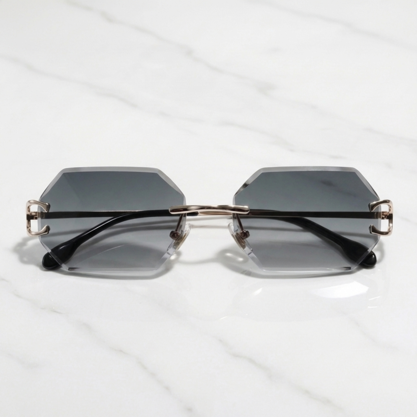 PLNDSKI Crystals Sunglasses - Black