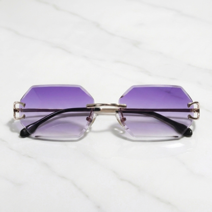 PLNDSKI Crystals Sunglasses - Purple