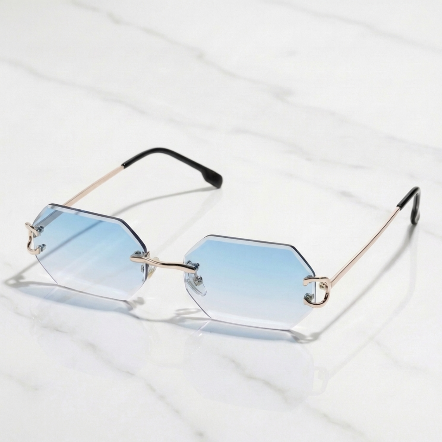 PLNDSKI Crystals Sunglasses - Blue