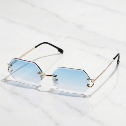 PLNDSKI Crystals Sunglasses - Blue