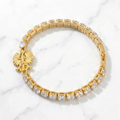 Poland Eagle Tennis Bracelet - Gold