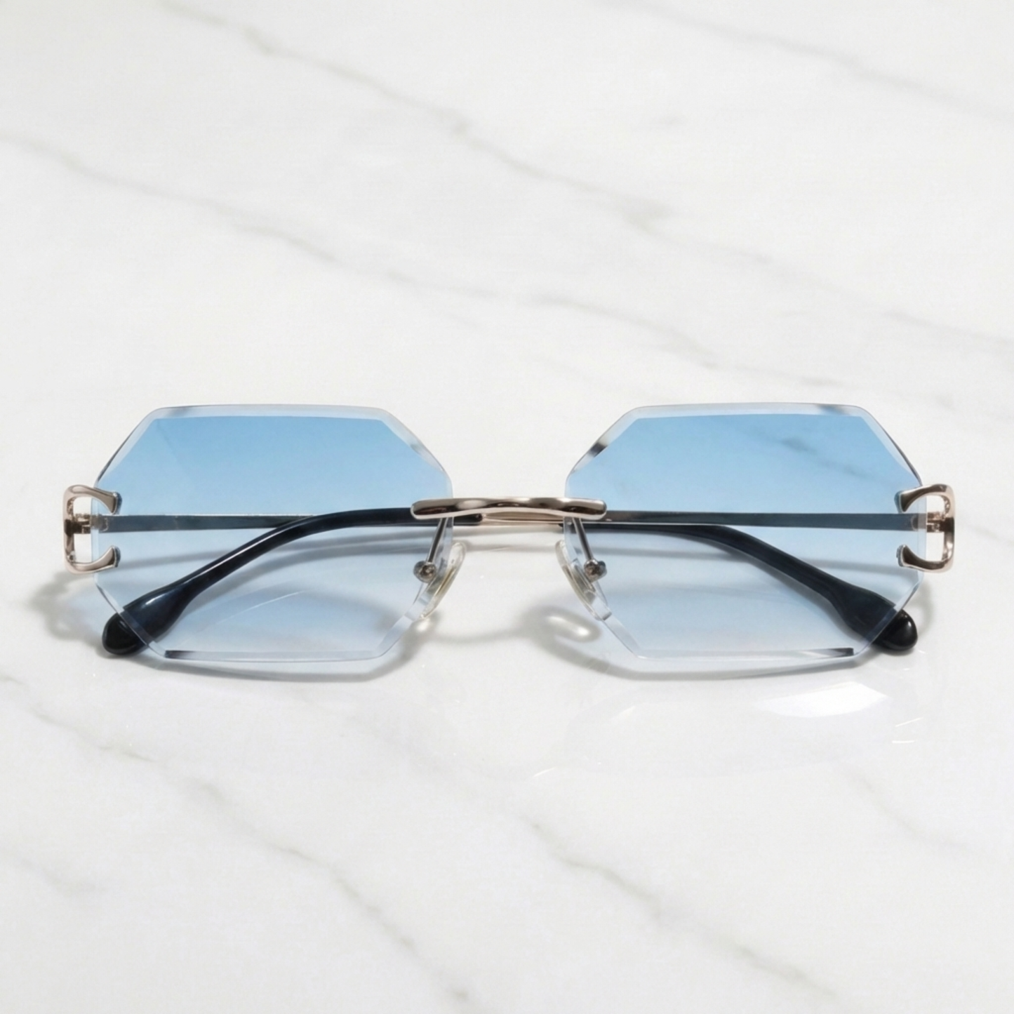 PLNDSKI Crystals Sunglasses - Blue