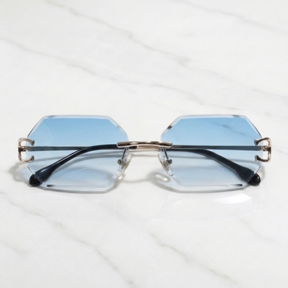 PLNDSKI Crystals Sunglasses - Blue