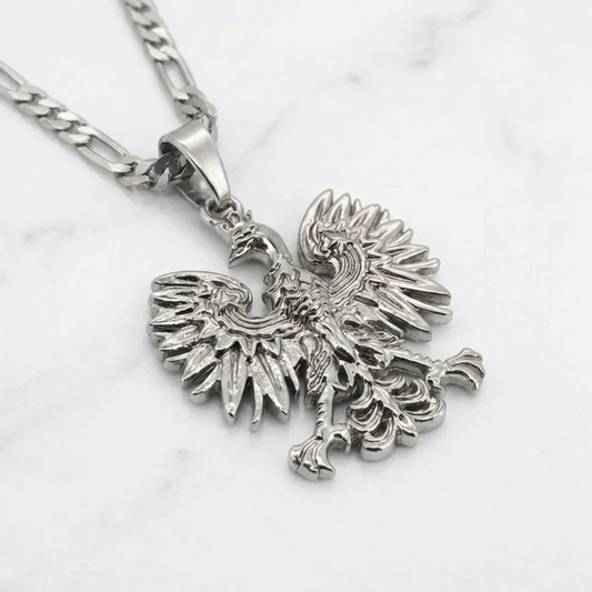 PLNDSKI Eagle Pendant Necklace - Silver
