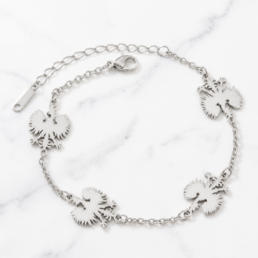 Poland Quartz Bracelet - Silver/White