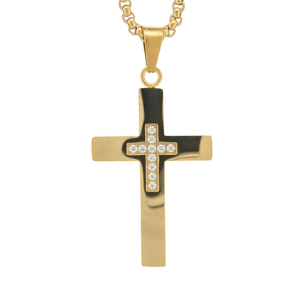 PLNDSKI Cross Necklace v3.0 - Gold