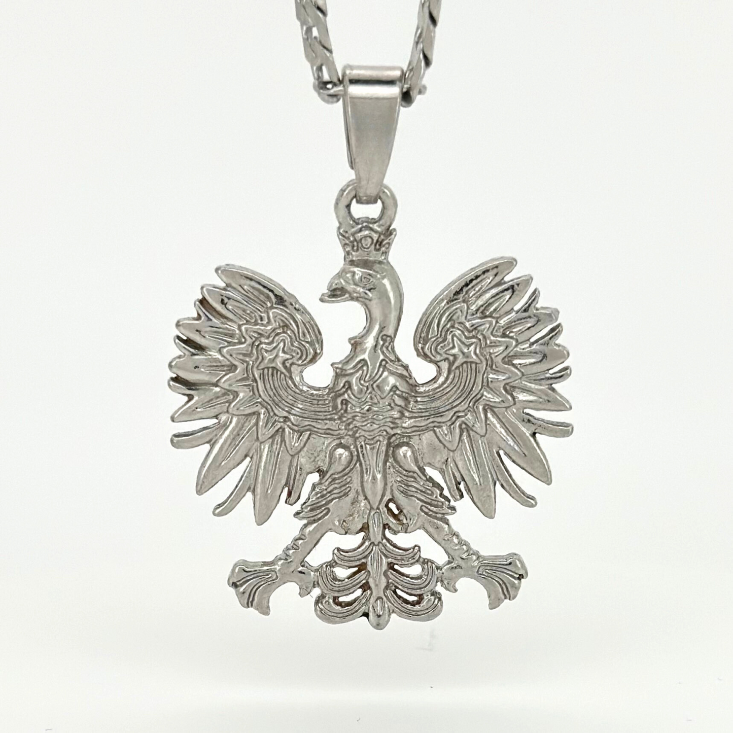 PLNDSKI Mini Eagle Pendant Necklace - Silver