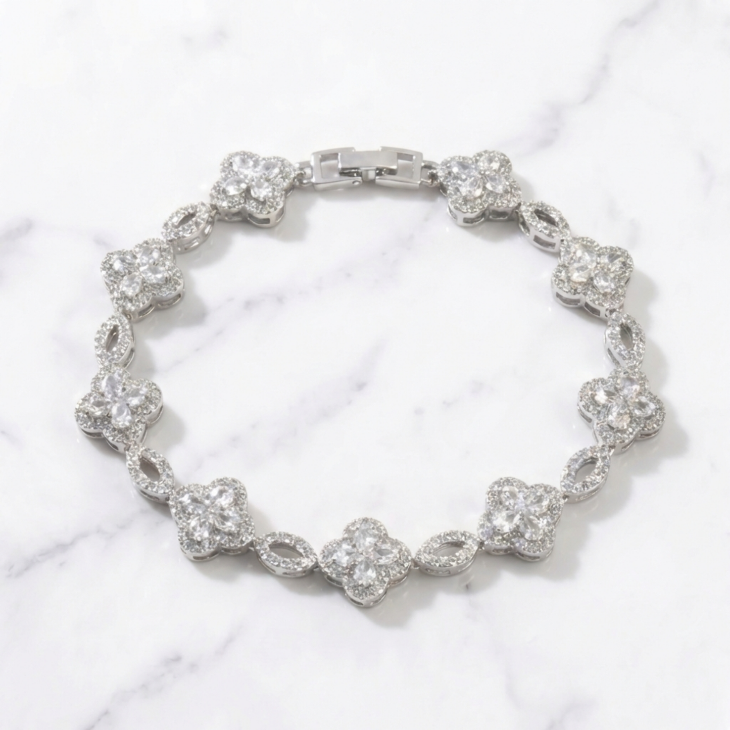 Clover Bracelet - Silver