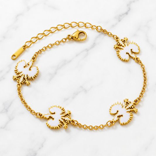 Poland Quartz Bracelet - Gold/White