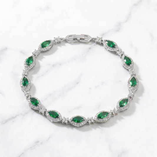 Snakes Eye Bracelet - Green