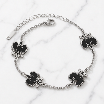 Poland Quartz Bracelet - Silver/Black