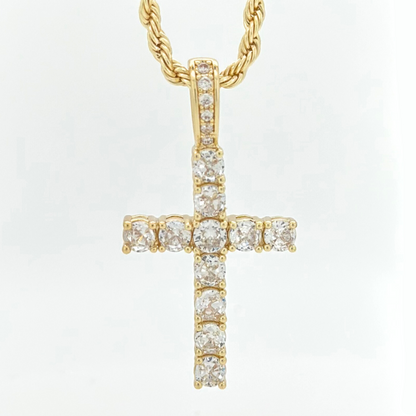 PLNDSKI Cross Gem Necklace V2.0 - Gold