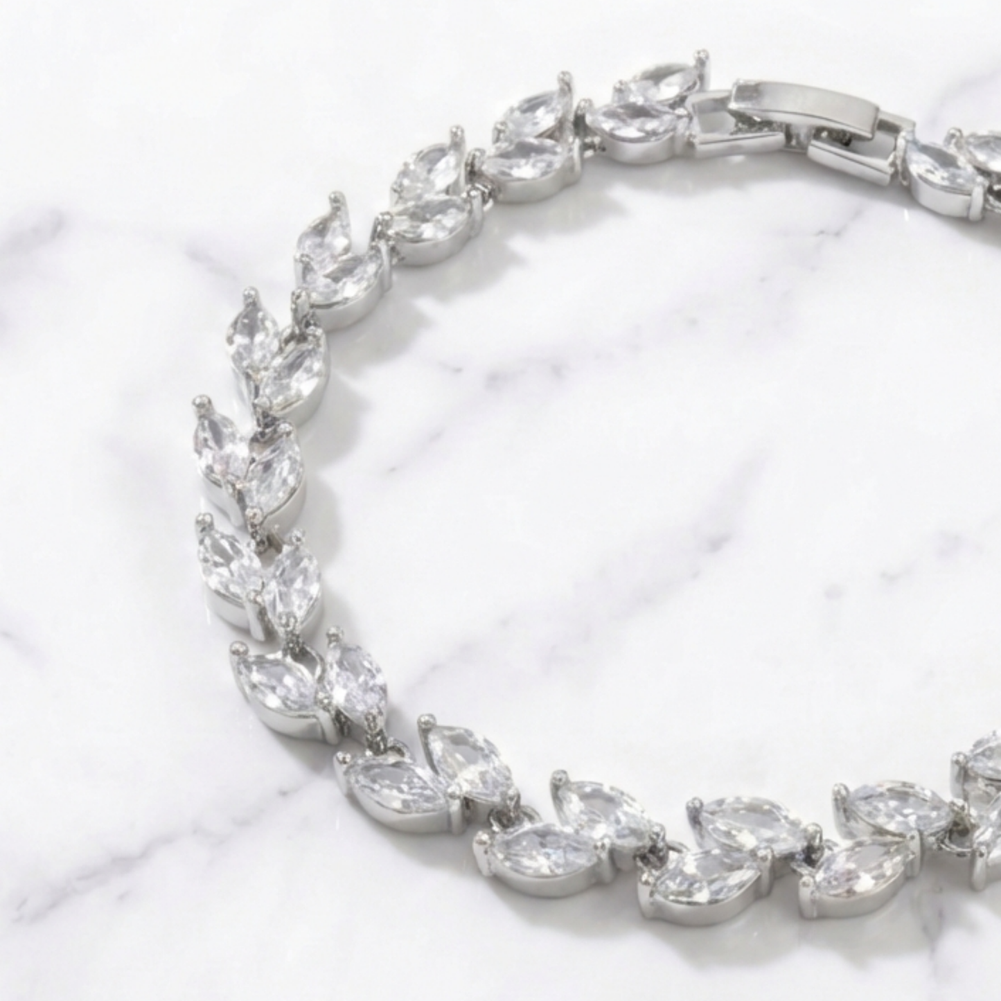 Crystal Leaf - Silver