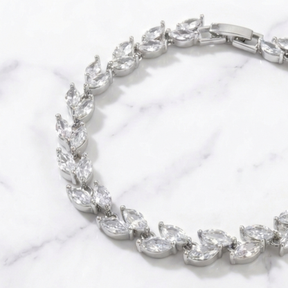 Crystal Leaf - Silver