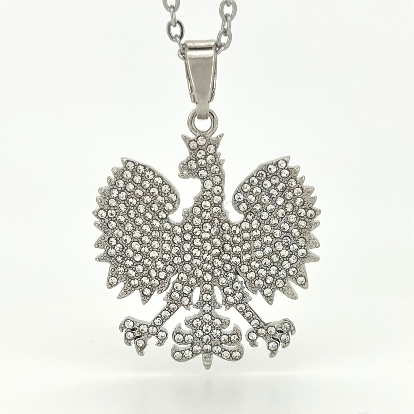 PLNDSKI Iced Eagle Necklace - Silver