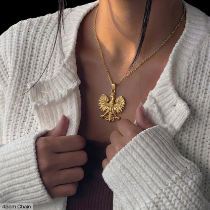 PLNDSKI Mini Eagle Pendant Necklace - Gold