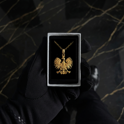 PLNDSKI Eagle Pendant Necklace - Gold