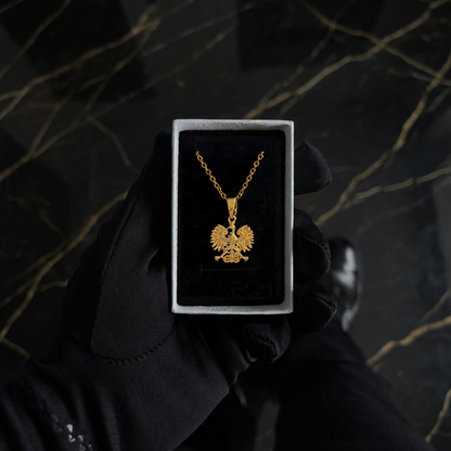PLNDSKI Mini Eagle Pendant Necklace - Gold