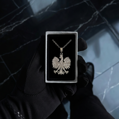 PLNDSKI Iced Eagle Necklace - Silver