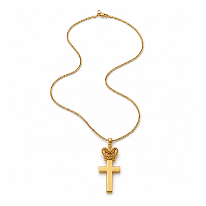 Poland Eagle Crown Necklace - Gold
