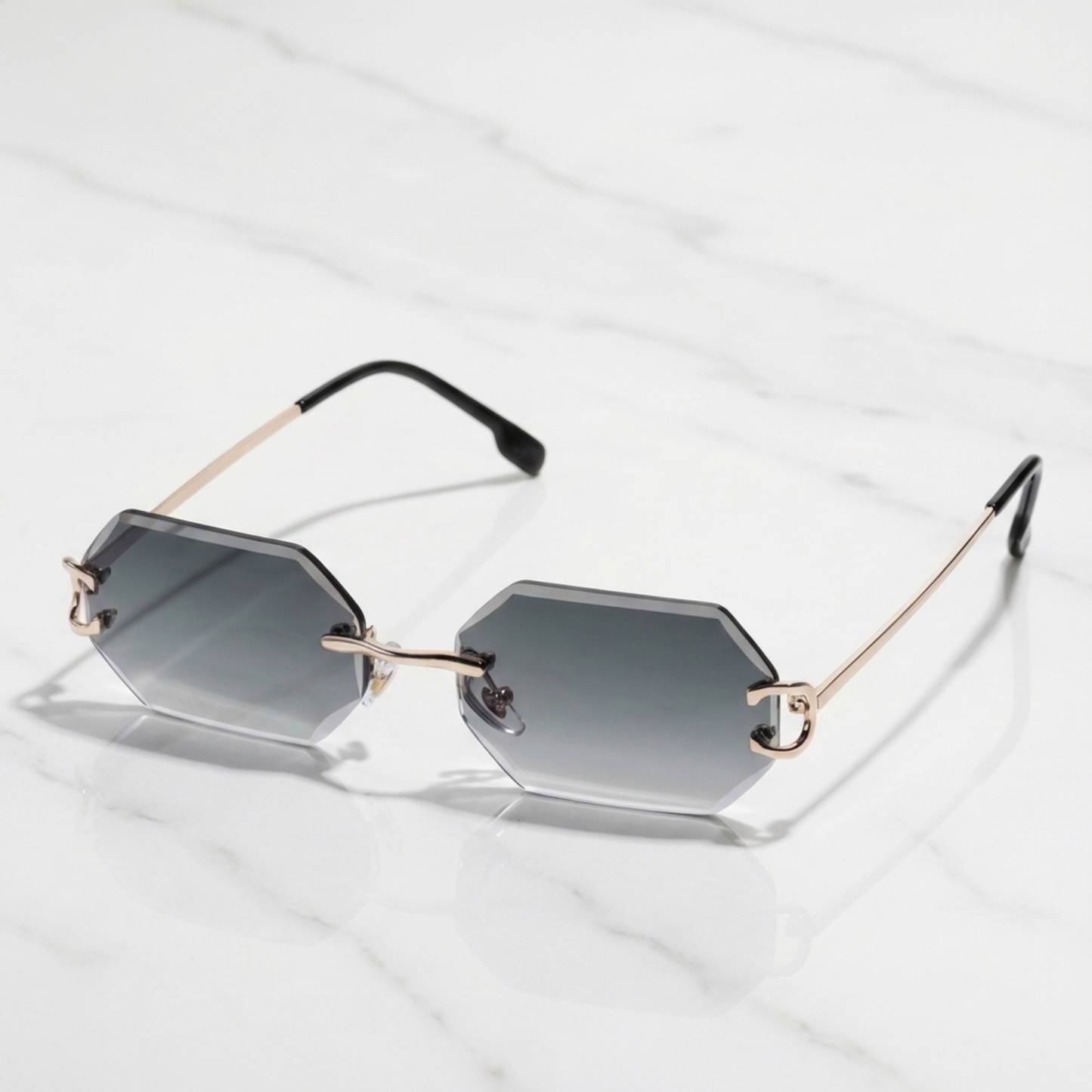 PLNDSKI Crystals Sunglasses - Black