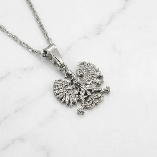 PLNDSKI Mini Eagle Pendant Necklace - Silver