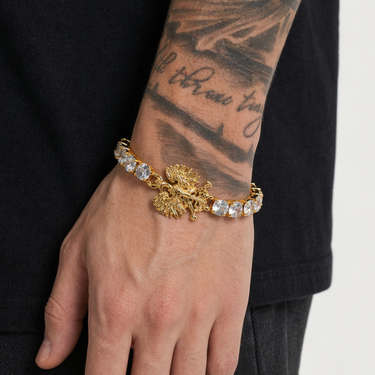 Poland Eagle Tennis Bracelet - Gold