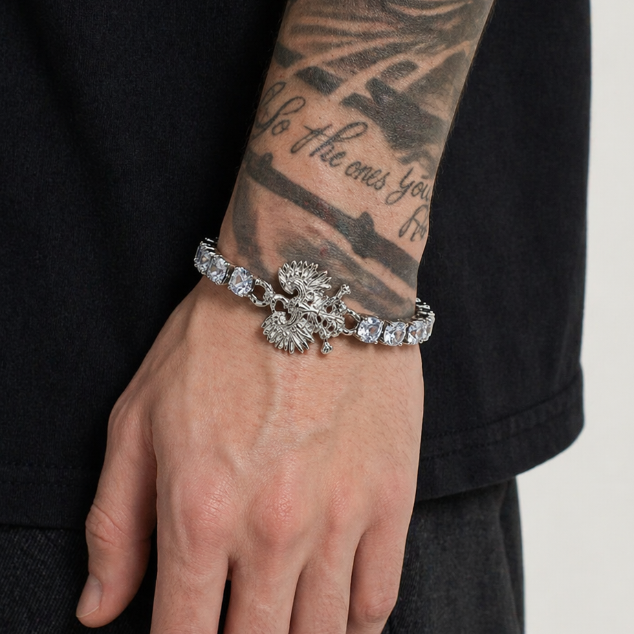 Poland Eagle Tennis Bracelet - Silver