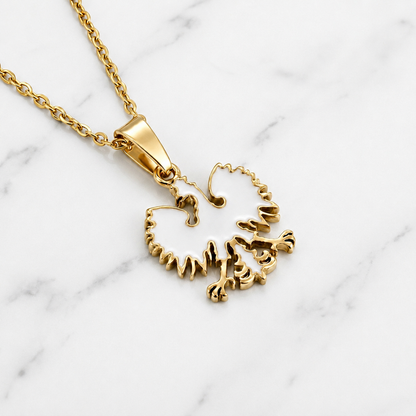 Poland Quartz Eagle Pendant Necklace - Gold/White