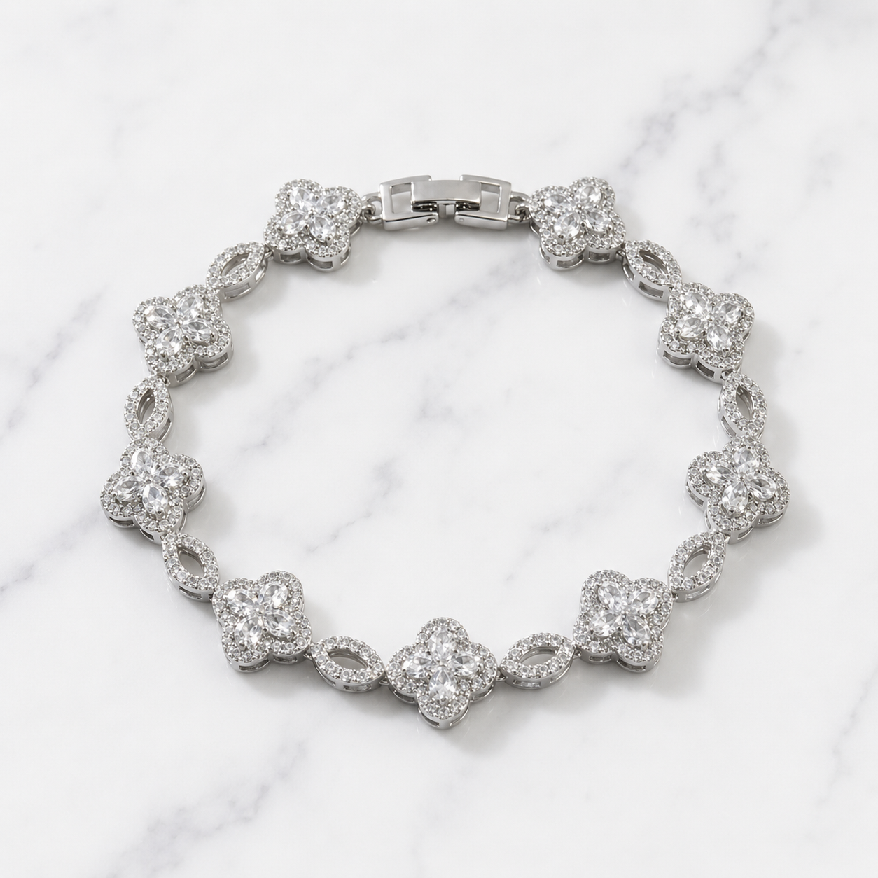 Clover Bracelet - Silver