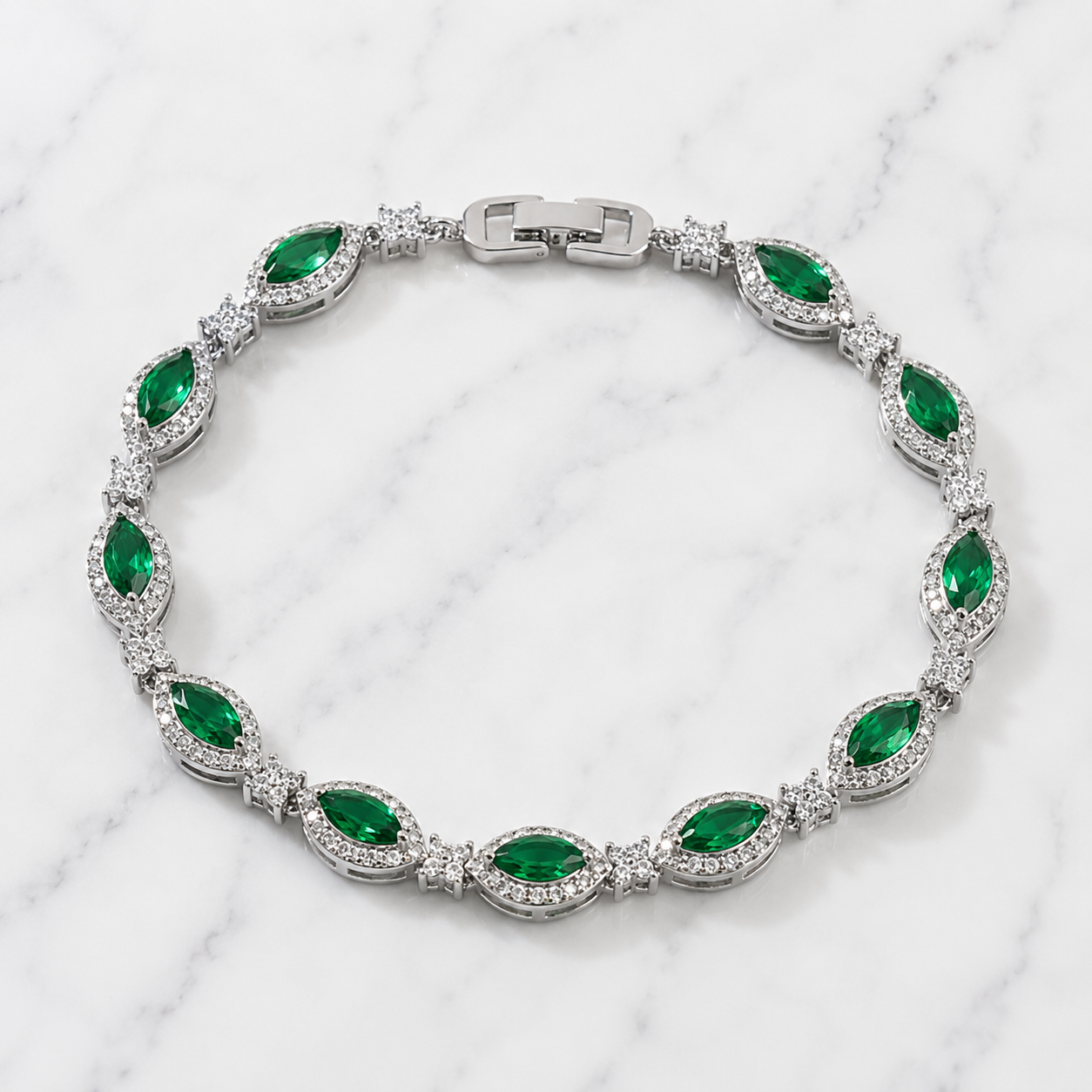 Snakes Eye Bracelet - Green