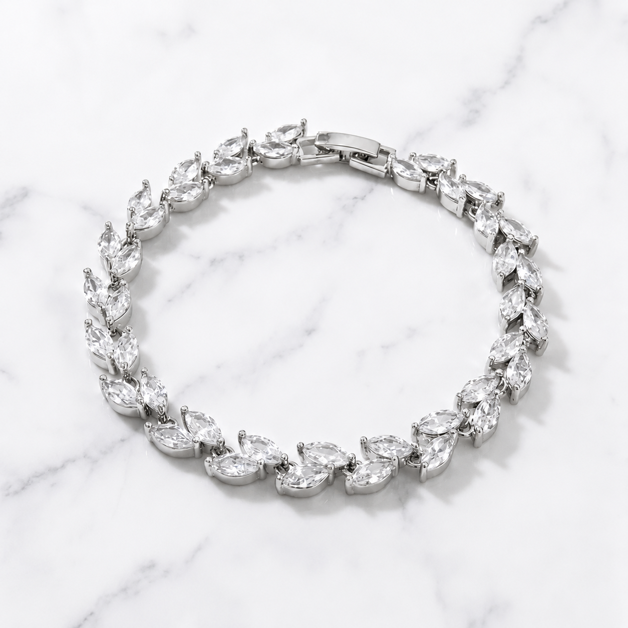Crystal Leaf - Silver
