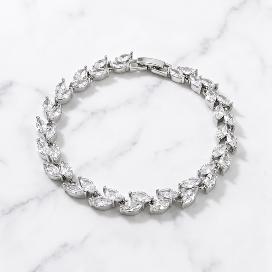 Crystal Leaf - Silver