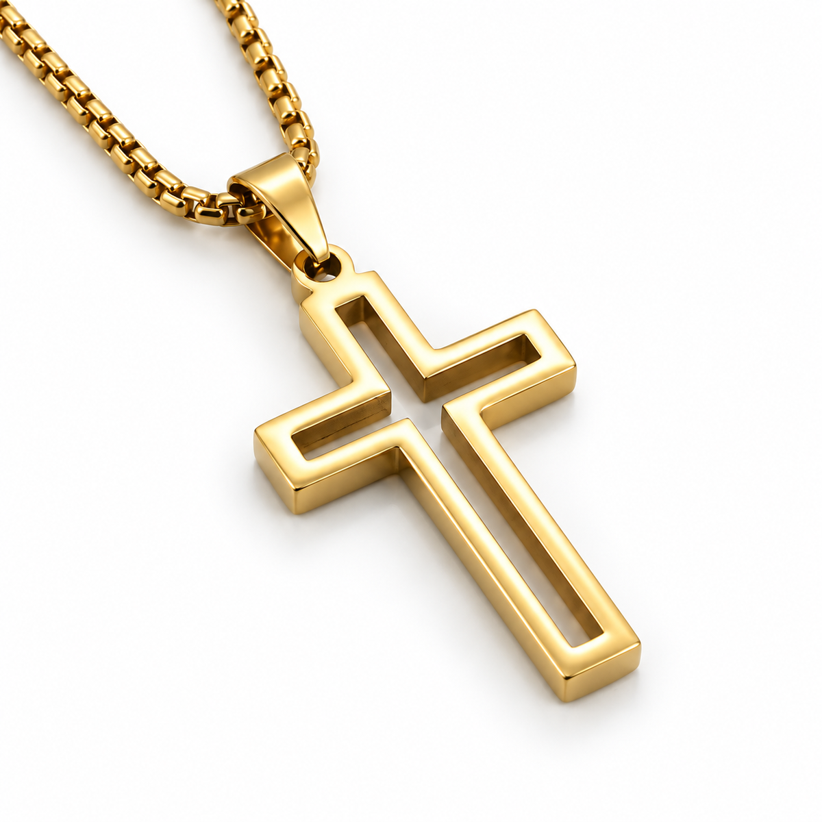 PLNDSKI Cross Necklace v4.0 -Gold