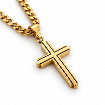 PLNDSKI Cross Necklace v2.0 - Gold