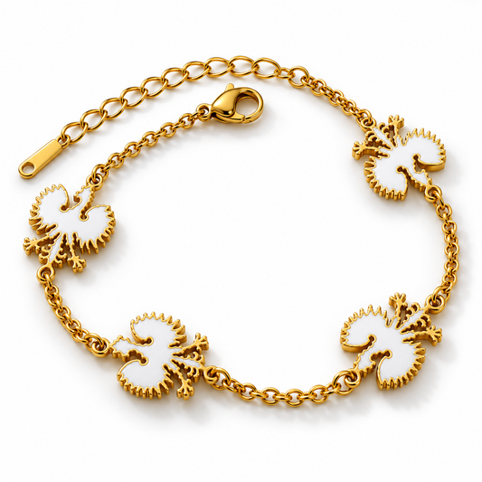 Poland Quartz Bracelet - Gold/White