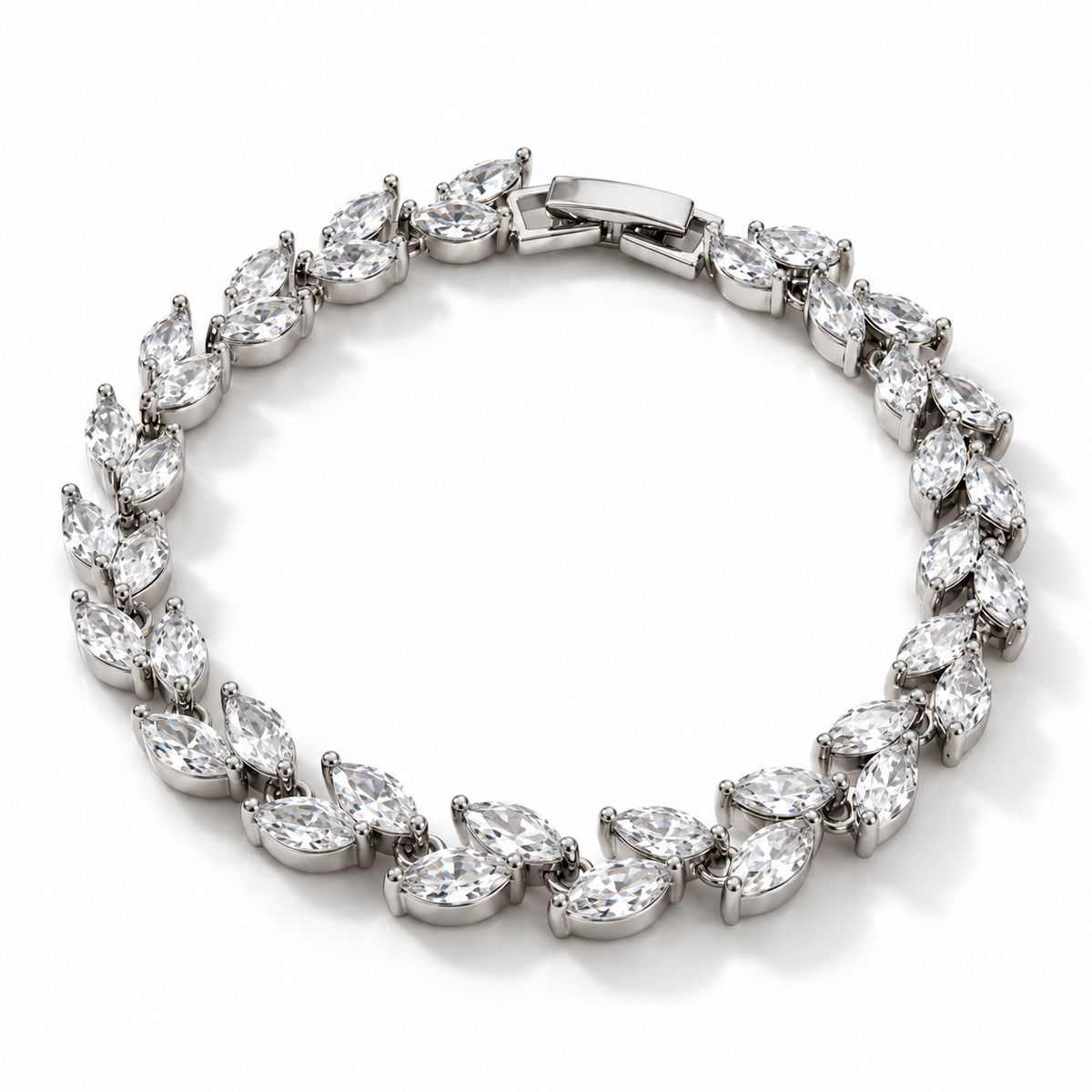 Crystal Leaf - Silver