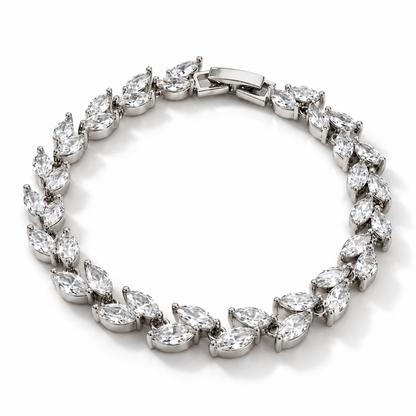 Crystal Leaf - Silver