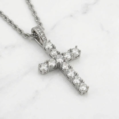 PLNDSKI Cross Gem Necklace V2.0 - Silver