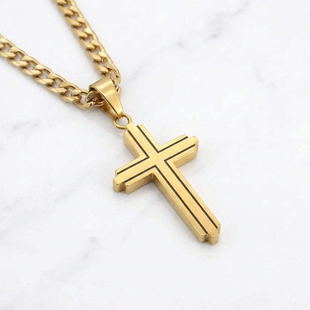 PLNDSKI Cross Necklace v2.0 - Gold