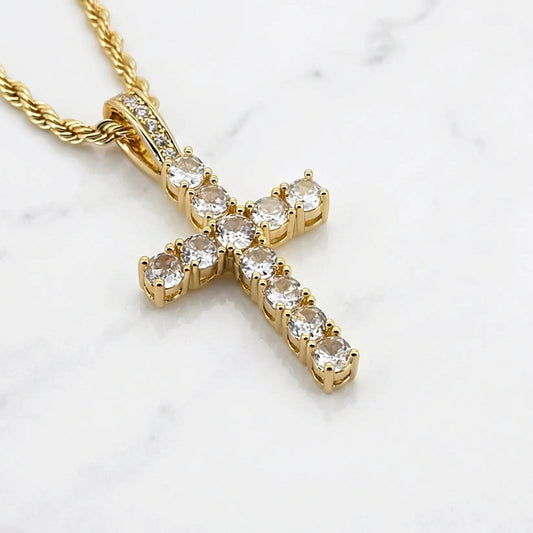 PLNDSKI Cross Gem Necklace V2.0 - Gold